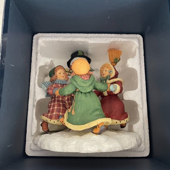 Lang & Wise Classic Santa Merry Round Snowman Set Susan Winget 1st Edition 1998 - Picture 11 of 16